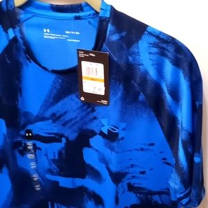 Brand new with tags. Royal blue & dark blue round neck pull over with short slee